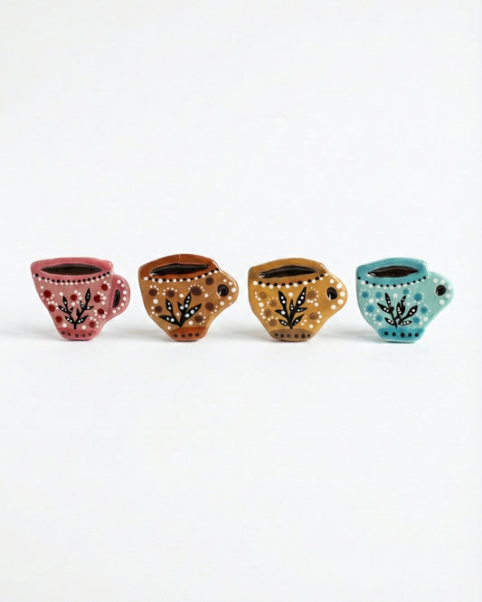 Coffee Cup Brooch