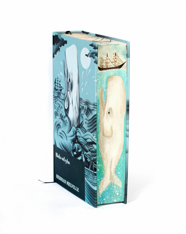 Herman Melville – Biela veľryba (Ručne maľovaná oriezka)